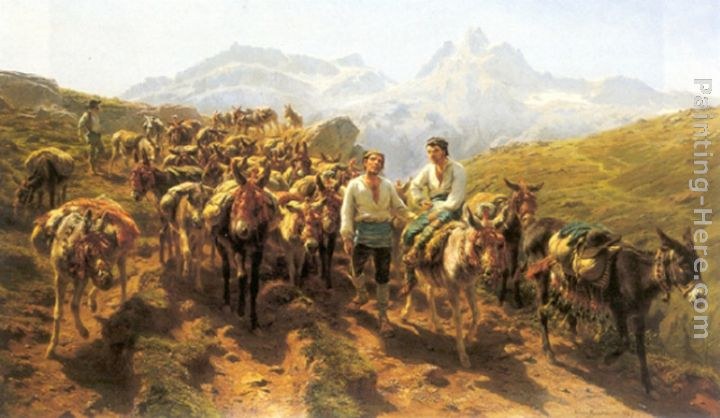 Rosa Bonheur Muleteers Crossing the Pyrenees